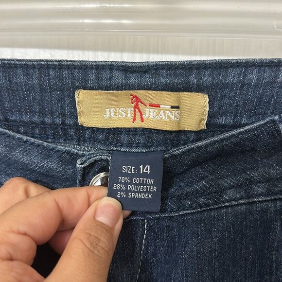 Just jeans jeweled jean shorts size 14 - Picture 3 of 7